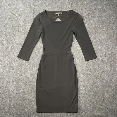 Elizabeth and James Dress Women's Extra Small Black ¾ Sleeve Bodycon Cutout - Image 1 of 4