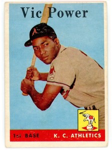 1958 Topps Baseball Vic Power #406 VG