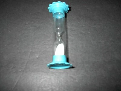 Vintage 1989 Taboo Game Replacement Piece  Sand Timer  Teal   Tested / Working - Image 1 of 2