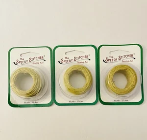 3 Pack Speedy Stitcher BTH160 Polyester Thread Fine Skein 30 Yard Sewing Awl Tan - Picture 1 of 1