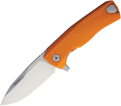 Faca de bolso LionSTEEL ROK Framelock laranja alumínio dobrável Bohler M390 ROKAOB - Imagem 1 de 3