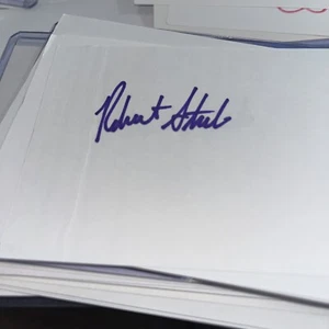Robert Streb Signed 3x5 index Card - Picture 1 of 1