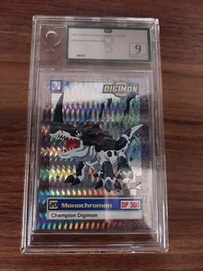 OG GRADED 9 1999 DIGIMON ANIMATED SERIES MONOCHROMON HOLO - Bild 1 von 2