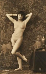 French Totally Nude Posing A Reproduction of a 1920 Postcard PC115 Free Ship! - Imagen 1 de 9