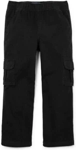 The Children's Place Big Boys' Pull-On Cargo Pant, Black, 6 - Picture 1 of 7