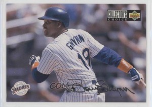 1994 Collector's Choice Team Checklist Silver Signature Tony Gwynn #344 HOF