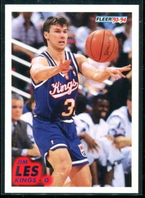 1994 Fleer Basketball Jim Les #373 Sacramento Kings - Image 1 of 2