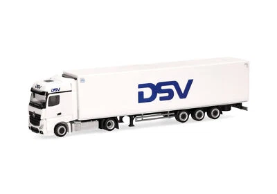 HERPA - MERCEDES BENZ Actros 4x2 con rimorchio frigorifero a 3 assi DSV - 1/8... - Immagine 1 di 4