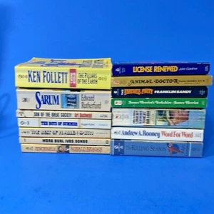Mixed Lot 14 PB Books of Men's Fiction Variety Buchwald Compton Herriot and More - Picture 1 of 8