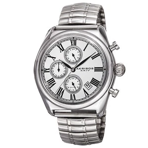 Reloj Pulsera Hombre Akribos XXIV AK827SS Multifunción Tono Plateado Ampliable - Imagen 1 de 4