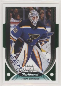 2020-21 Upper Deck Parkhurst Emerald Ice Achievement /10 Jordan Binnington #251