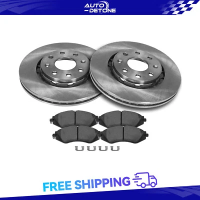 Front 4x Ceramic Brake Pads 2x Rotors For Chevrolet Aveo5 Spark Pontiac G3 Wave Foto 1 de 4