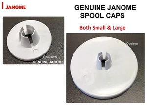 JANOME SEWING THREAD SPOOL HOLDER CAP COTTON DISC STOPS * SMALL & LARGE * - Picture 1 of 1