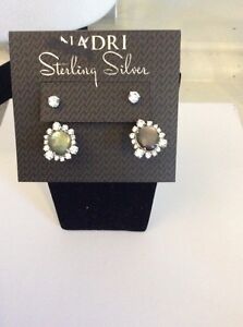 $90 Nadri Sterling Silver Ear Jackets Mother Of Pearl   Item I