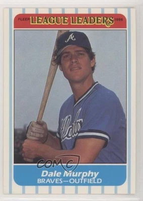 1986 Fleer Major League Leaders Box Set Dale Murphy #27 - Image 1 of 2