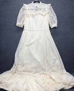De Colección Marfil Encaje Voile/Muselina Gótico/Pradera Talla M  - Imagen 1 de 24