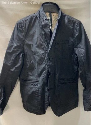 Diesel Mens Blue Cotton Pockets Long Sleeve Button Front Jacket Size L - Image 1 of 4