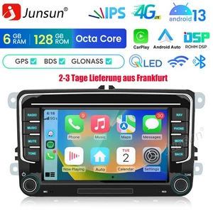 6+128G Carplay Für VW GOLF 5 6 Touran Tiguan Passat Autoradio GPS Navi BT DAB FM - Bild 1 von 19