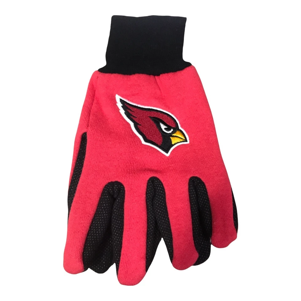 Arizona Cardinals Utility Gloves Team Colors No Slip Grip Embroidered Logo - Image 1 of 1