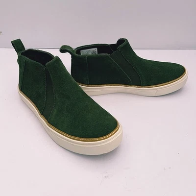 Toms Women’s Comfort Sneaker Green Suede Ankle Booties High Top Shoes 5-1/2 - Image 1 of 4