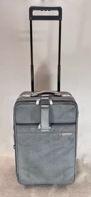Briggs & Riley Olive Ballistic Nylon 22" Upright Exp Wheeled Carry-On Suitcase - Image 1 of 4