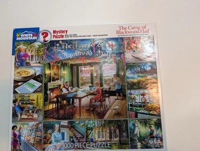 Rompecabezas misterioso completo White Mountain The Curse of Blackwood Hall 1000 piezas  Foto 1 de 3