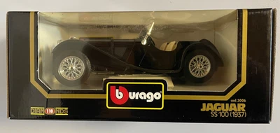 Burago 3006 Jaguar SS 100 1937 Schwarz 1:18 TOP in NEU+OVP - Bild 1 von 4