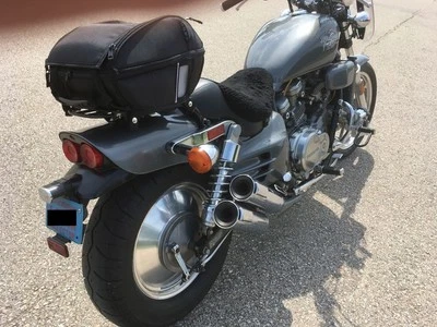 Honda Super Magna 1987 VF700C 1988 VF750C  Soft Luggage Tailbag and Mount - Image 1 of 4