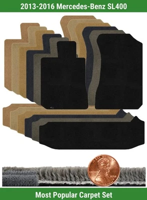 Juego de alfombrillas Ultimat personalizadas para Mercedes-Benz SL400 2013-2016 (3 piezas) #YED Foto 1 de 4