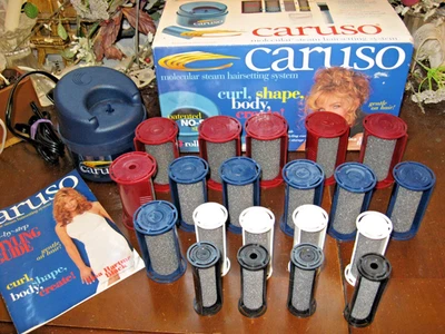 RICHARD CARUSO 20 Molecular STEAM SETTER ROLLERS CURLERS (No Salt needed) blue - Image 1 of 2