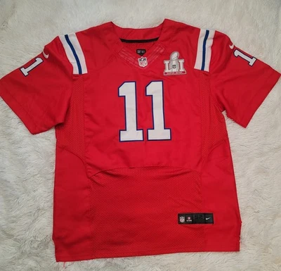 Nike On Field NFL New England Patriots #11 Julian Edelman SB LI Jersey Size 52 - Image 1 of 4