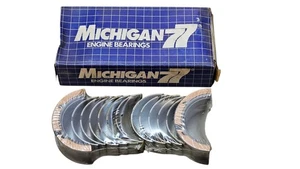 Michigan 77 Engine Crankshaft Main Bearings Set .010 Fit 65-75 Ford 6cyl 200 NOS - Bild 1 von 3