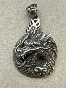 Samuel Benham Anhänger Sterlingsilber & 18 Karat Gold Auge Drache - Bild 1 von 4