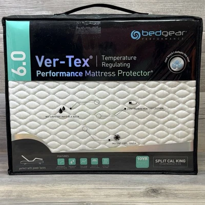 Protector de colchón Bedgear Ver-Tex 6.0 Split Cal King Performance Cool Touch Foto 1 de 4