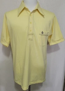 Vintage Grand Slam Munsingwear Herren Pinguin Poloshirt gelb Gr. L 70er Style - Bild 1 von 9