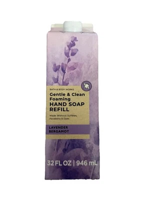 BATH & BODY WORKS Lavender Bergamot GENTLE & CLEAN FOAMING HAND SOAP Refill - Image 1 of 3