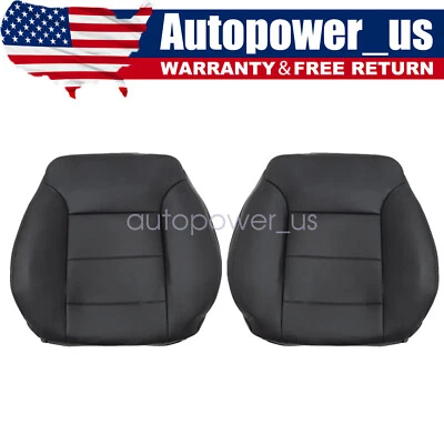 For 2009 Mercedes-Benz ML320 R350 Driver & Passenger Back Leather Seat Cover Blk - Image 1 of 4