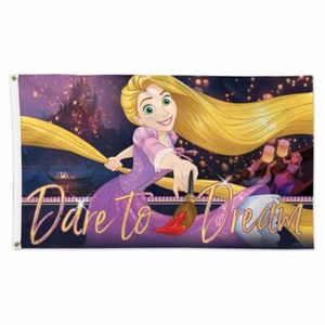 RAPUNZEL PRINCESA ATRÉVETE A SOÑAR DISNEY 3'X5' BANDERA DE LUJO WINCRAFT 👀 - Imagen 1 de 1