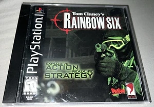 PS1 : TOM CLANCY'S RAINBOW SIX !! Complete w/Manual - Picture 1 of 2