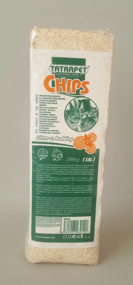 MANI-KO Natürliche Maus Einstreu Haustierstreu Sägemehl Kaninchen Meerschweinchen Holzspäne 900g