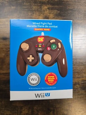 Nintendo Wii DONKEY KONG Controller Wired Fight Pad 085-006 BRAND NEW SEALED - Image 1 of 4