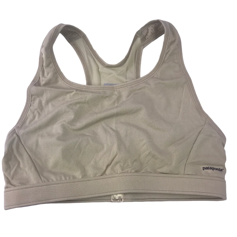 Patagonia Capilene Desert Tan Sport Top Sports Bra Womens Size Medium B / C