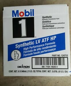MOBIL 1 HP SYNTHETIC LV ATF TRANSMISSION FLUID 8L90 8L90E CAMARO SILVERADO  GMC
