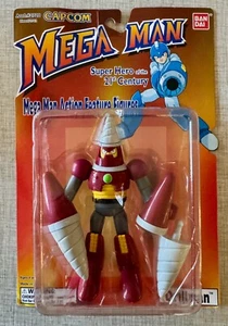 Mega Man DRILLMAN Action Figure New Mint on Near-Pristine Card! Bandai 1995 - Picture 1 of 7