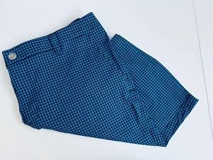 Under Armour Herren Gr. 36 türkis blau schwarz kariert Chino Shorts Golf Activewear - Bild 1 von 17