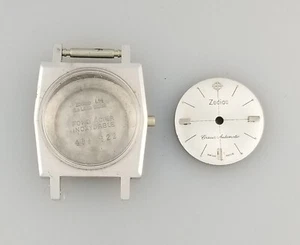 VINTAGE ZODIAC CORSAIR AUTOMATIK DAMEN SS ARMBANDUHR HÜLLE & ZIFFERBLATT - NOS - Bild 1 von 4