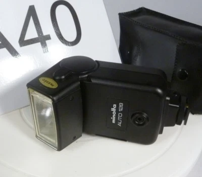 Minolta Auto 128 Shoe Mount Flash refm - Image 1 of 2