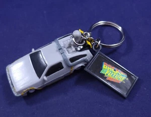 Back to the Future The Ride DeLorean Keychain - BttF - Applause - Vintage 1989 - Picture 1 of 4