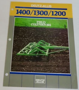 DEUTZ ALLIS 1400/1300/1200 Field Cultivators 1986 Brochure - Picture 1 of 2