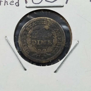 Medio centavo libertad sentada 1837-73 suavizado en preparación para el grabado de fichas de amor - Imagen 1 de 4